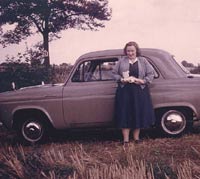 Nearside view of the Ford car