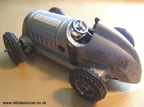 Tin plate Mercedes racing car by Gescha