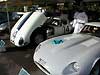 E Type Jaguars in the paddock