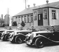 Four Hillman Aero Minx Tourers