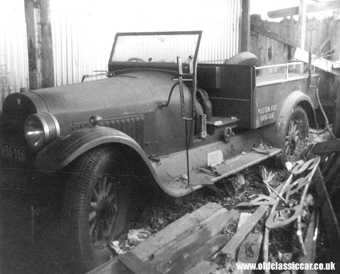 Vintage Hudson fire engine