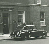 A Humber parked in Downing Street London