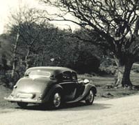 Rear view of the 1.5 litre Jaguar