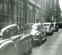 Mark 7 Jaguar parked in London