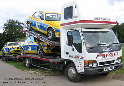 S1 and S2  XJ6s loaded on the car transporter