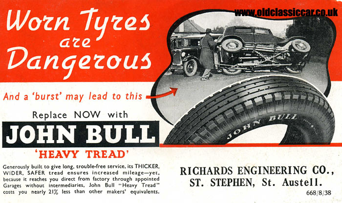 John Bull heavy tread tyre