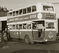 Leyland TD2 double decker bus.