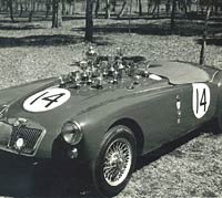 Racing MGA roadster