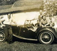 1947 MG TC and a family