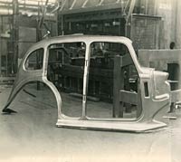 A side panel used in the build of a Hillman Minx body