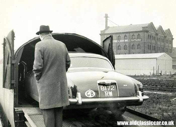 Rear view of the Mk10 Jaguar