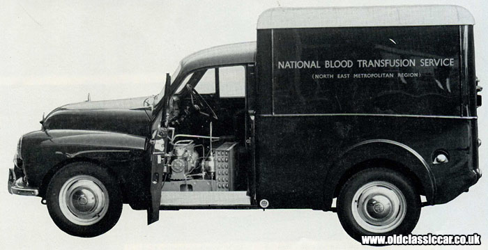 Morris Minor 6cwt blood distribution van