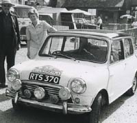 Mini Cooper rally car