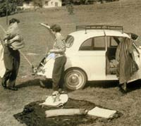 Side view of the Morris Minor 1000 car