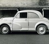 Side view of the Morris Minor