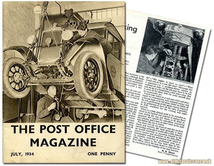 A pre-war Morris van used by the Post Office