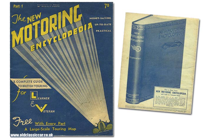 Cover scan of The New Motoring Encyclopedia in 1936