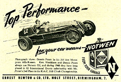 Notwen Oils - sponsor to Dennis Poore