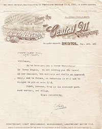 Oil company letter