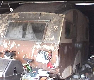 old caravan