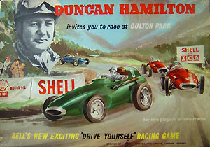 Magnetic driving game by Duncan Hamilton at Oulton Park