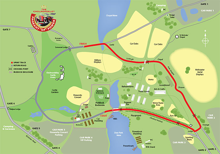 The course at the Pageant of Power