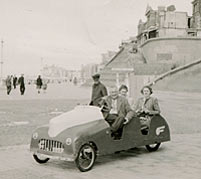 Old pedal-powered buggy