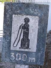 Roadside petrol station sign in Portugal