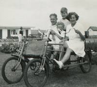 1930s quadricycle at a holiday camp