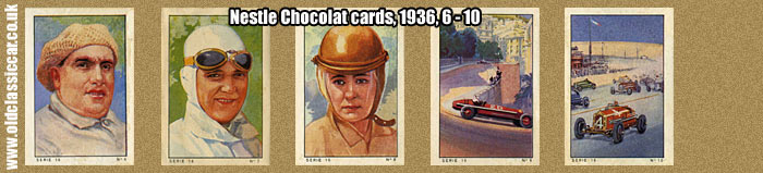 Racing cards 6 to 10