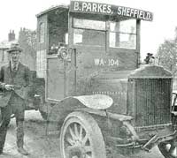 A Saurer truck in Sheffield