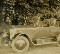 A Vintage Singer Ten tourer car