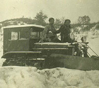 Old snowplough