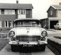 Head-on view of the car