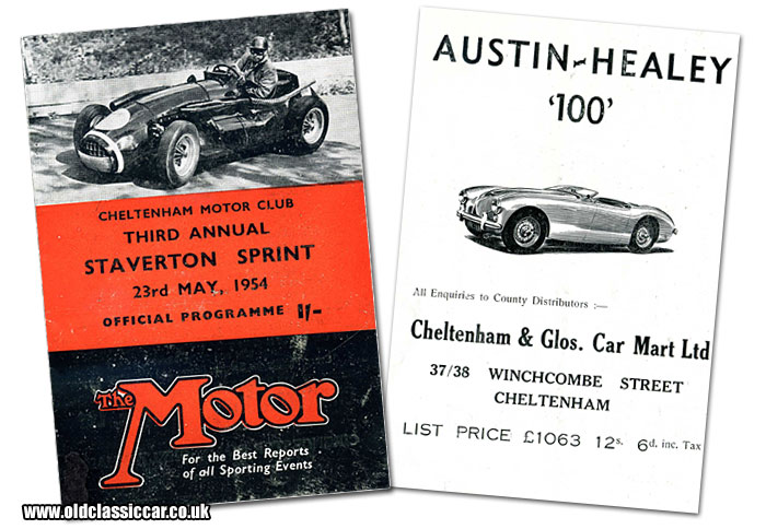 Cover of the Staverton Sprint programme