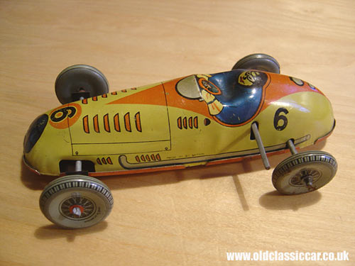Tin racing car