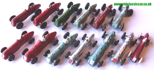 Photo of 13 pre-war Dinky 35B toy cars