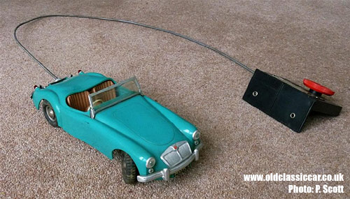 The car with its remote control unit