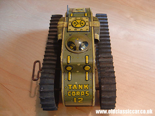 Tinplate toy army tank