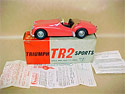 TR2 sportscar in plastic