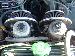 Twin carbs on a Mini A Series