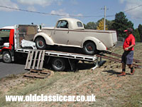 Bedford Ute no.1 being collected by Ian