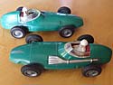 Plastic Vanwall toy cars