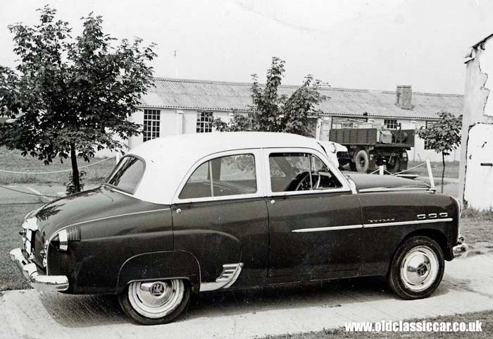 A 1955 Vauxhall Wyvern at an RAF base