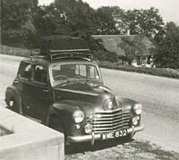 Another view of the car parked at the roadside