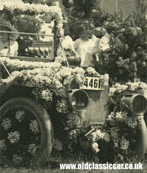 Heavily decorated car