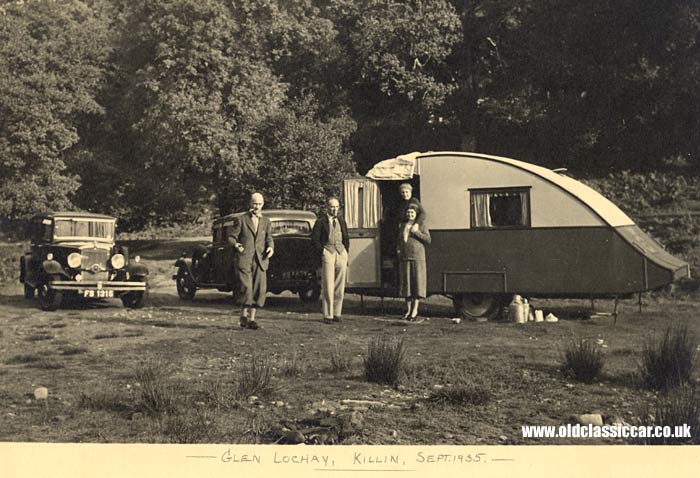 A vintage caravan in 1935