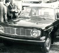 Volvo 144 saloon car at a show