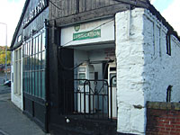 Vintage garage seen in Welshpool