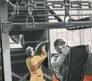 workers in the Dodge factory